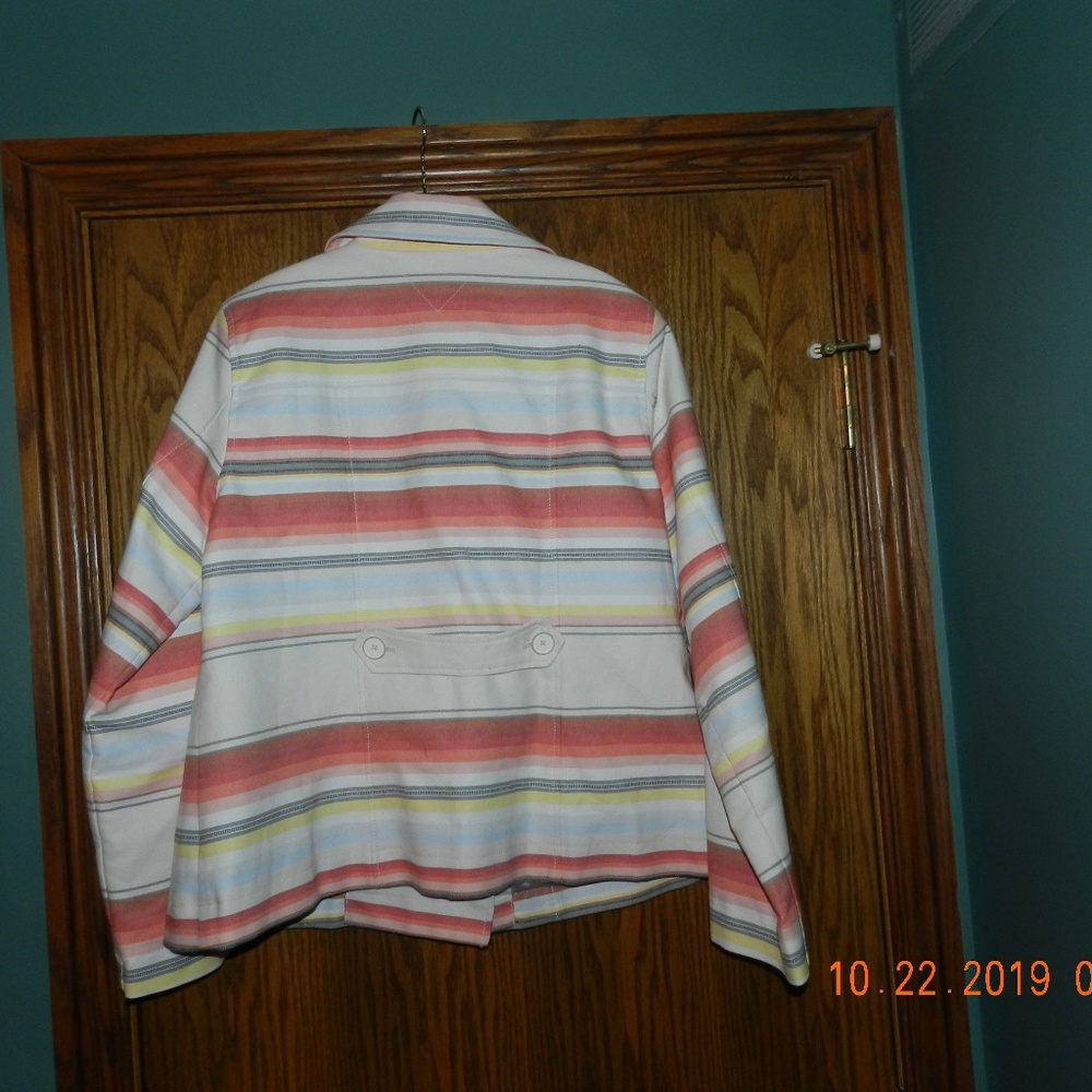 Women's Tommy Hilfiger Striped Lined Jacket - Picture 3 of 4